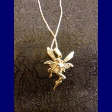 pendant..sterling silver fairy